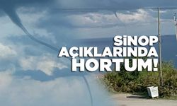 Sinop açıklarında hortum paniği