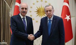 Cumhurbaşkanı Erdoğan, Türkiye Büyük Millet Meclisi (TBMM) Başkanı Numan Kurtulmuş’u kabul etti.