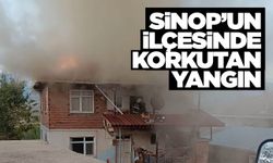 2 katlı binanın çatısında yangın çıktı