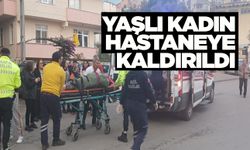 Geri geri gelirken yaşlı kadına çarptı