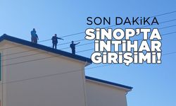 Sinop’ta haklarını talep eden işçiler çatıya çıktı