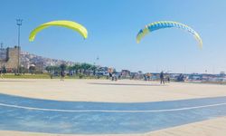 Sinop’ta yamaç paraşütü sporcularından antrenman