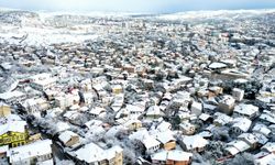 Kar yağışı Kastamonu'yu beyaza bürüdü