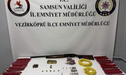 Samsun’da kaçak tarihi eserler ele geçirildi