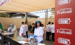 EDİRNE - Gastronomi festivalinde yemek yarışmaları düzenlendi