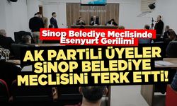 Sinop Belediye Meclisi’nde gergin oturum