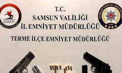 Samsun’da ruhsatsız silah ele geçirildi