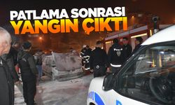 Çalışan otomobilde patlama, alevler yangına dönüştü