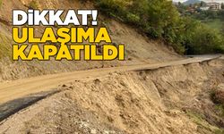 Sinop’ta o yol ulaşıma kapatıldı