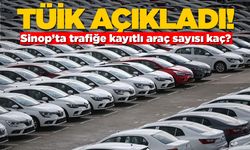 TÜİK, Sinop’ta trafiğe kayıtlı araç sayısını açıkladı