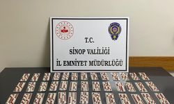 Sinop’ta 560 sentetik hap ele geçirildi