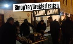 Sinop’ta Regaip Kandili’nde bin kişiye sıcak salep ikram edildi!