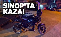 Sinop’taki kazada motosiklet sürücüsü yaralandı