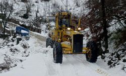 Sinop'ta kar nedeniyle 67 köy yolu ulaşıma kapalı