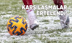 Sinop’ta spor karşılaşmalarına kar engeli