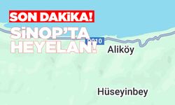 Sinop’ta heyelan meydana geldi