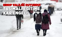 Sinop ve 6 ilçesinde taşımalı eğitime ara verildi