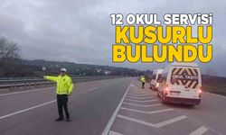 Sinop’ta 12 servis aracına cezai işlem