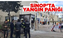 Sinop’ta bir okulun güvenlik kulübesinde yangın çıktı