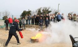 Sinop İl Özel İdaresi’nde yangın tatbikatı