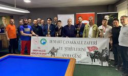 Sinop’ta 18 Mart bilardo müsabakası tamamlandı