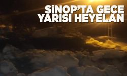 Sinop’ta heyelan: Yol ulaşıma kapandı!