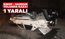 Sinop - Samsun yolunda kaza: 1 yaralı