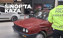 Sinop’ta otomobil ile motosiklet çarpıştı