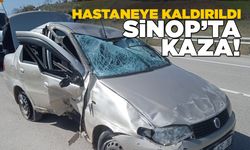 Sinop’ta otomobil yoldan çıktı