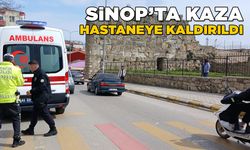Bebek arabasına çarpmamak için ani fren yaptı