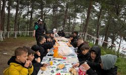 Minik sporcular mangal etkinliğinde moral buldu