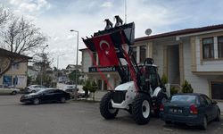 İlçe belediyesine iş makinesi hibesi