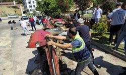 İtfaiye personeline uygulamalı ilk müdahale eğitimi verildi