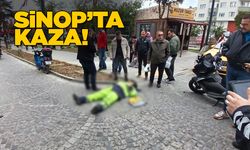 Sinop'ta iki motosikletli çarpıştı