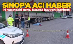 Sinoplu genç, feci kazada hayatını kaybetti