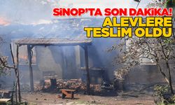 Sinop’ta tek katlı evde yangın çıktı