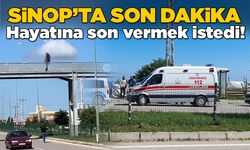 Üst geçide çıkarak hayatına son vermek istedi