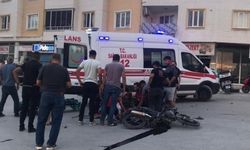Tırla çarpışan motosikletin sürücüsü yaralandı