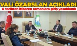 Sinop'ta ormanlara giriş yasaklandı