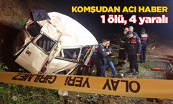 Otomobil şarampole devrildi: 1 kişi öldü, 4 kişi yaralandı