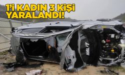 Sinop’ta yağışlı hava kaza getirdi