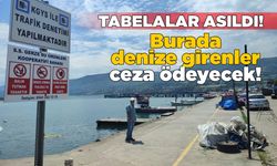 Burada denize girmek yasak!