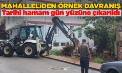 Sinop’ta tarihi hamam gün yüzüne çıkarıldı