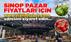 Sinop'ta bugünün pazar fiyatları