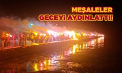 Sinop’ta sarı-kırmızılı şampiyonluk kutlaması