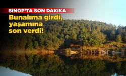 Sinop’ta bir kişi kendini ağaca astı