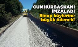 Sinop köylerine dev ödenek!