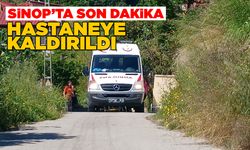 Sinop’ta yüksekten düşen kişi yaralandı
