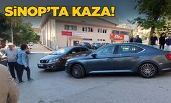 Sinop’ta trafik kazası: Maddi hasarla atlatıldı