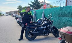 Trafikten çekme belgeli motosiklet otoparka çekildi